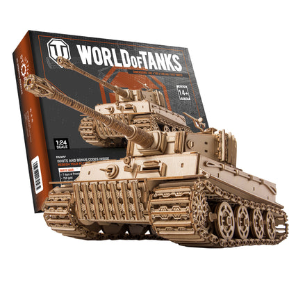 Drewniana układanka 3D model - czołg Tiger M1